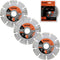 KSEIBI 642245 Diamond Cutting Wheel T Type - Set of 3