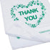 LazyMe Thank You T Shirt Bags, White Plastic Grocery Bags with Handles, 12 x 20 inch (50 pcs)