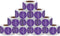 hylabelest 1.5 Inch Thank You for Celebrating with Us Stickers Purple for Party