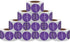 hylabelest 1.5 Inch Thank You for Celebrating with Us Stickers Purple for Party