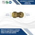 XFITTING 1/2" Push Fit Coupling, 10 Pcs