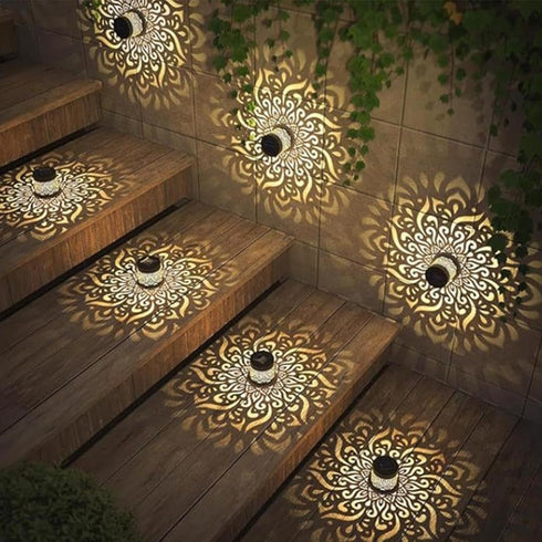 Generic 2026 New Decorative Solar Mandala Lights - Solar Mandala Lights Outdoor,SolarPowered MandalaLights