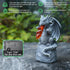 WENYLE Solar Garden Outdoor Statues Flame Dragon with Solar Lights, Lawn Decor Cool Drake Figurine for Patio Balcony