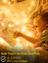 200 500 8 FT LED Christmas Lights Outdoor Fairy Lights Plug In Extra Long String Lights Clear Wire Waterproof Modes
