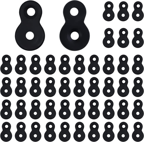 48 Pcs Heavy Duty Figure 8 Fastener Steel Table Top Fastener for Wood, 12 Gauge Steel Connector Bracket Desk Top Clip