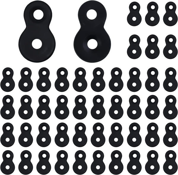 48 Pcs Heavy Duty Figure 8 Fastener Steel Table Top Fastener for Wood, 12 Gauge Steel Connector Bracket Desk Top Clip