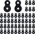 48 Pcs Heavy Duty Figure 8 Fastener Steel Table Top Fastener for Wood, 12 Gauge Steel Connector Bracket Desk Top Clip