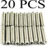 20PCS 1/4-20x1" Hexagon Socket Set Screws, 304 Stainless Steel Full Thread Cup Point Grub Screws