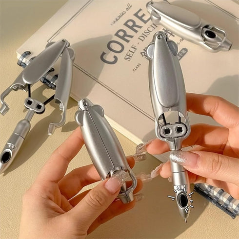 Generic 9X3X2CM) Cool Robotic Transforming Ballpoint Pen Novelty Writing Tool for School Party Decopression Stationery