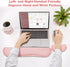 Upgrade Cleanable PU Leather Keyboard Wrist Pillow Rest Pad - Gimars Enlarge Mouse Cushion Support for Office