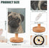 YYZZH Table Lamp Pug Dog Nightstand Lamp with Wood Base Fabric Lamp Shade Bedside Desk Lamp for Living Room Bedroom