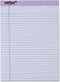 TOPS Prism Writing Pads, 8-1/2" x 11-3/4", Legal Rule, Orchid, 50 Sheets, 12 Pack