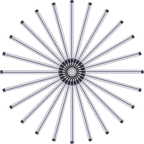 DunBong Spiral Refill, 5 Pack - Replaceable Gel Ink Rollerball Refills 0.5mm Medium Point (Red)
