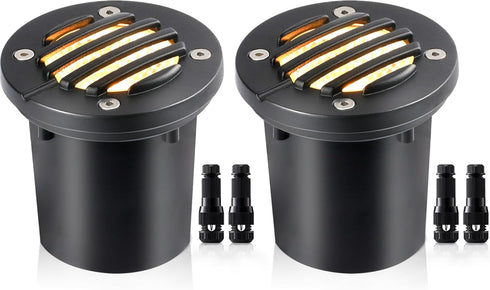 SUNVIE 12W Low Voltage Landscape Lighting Shielded Well Lights Landscape LED in