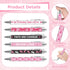 Yeaqee 48 Pcs Christmas Retractable Ballpoint Pens, Santa Claus Snowman Printing 1.0 mm Black Gel Ink for Kids Xmas
