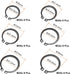 uxcell E-Clip Circlip Set - 88Pcs 11-Size External Retaining Shaft Snap Ring Washer Carbon Steel Assortment, Black