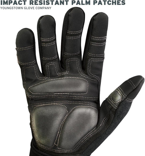 Youngstown Glove Anti-Vibe XT Vibration Dampening Mechanic Work Gloves, Durable, Washable, Anti-Slip Palms, Dark Gray,