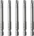 10PCS T30 Torx Screwdriver Bit, 1/4 Inch Hex Shank 65mm Long, S2 Steel Magnetic Torx Tool Set