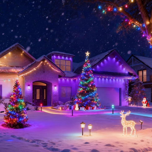 Outdoor,142Ft 400 Remote,19 SOLARBABY Solar Christmas Lights LED Crystal Beads Solar String Lights with Mode Christmas