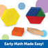 Learning Resources Wooden Pattern Blocks - Educational Toys and Tangram Puzzle Manipulatives for Kindergarten, Early