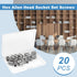 Juvielich 20 3/8-16 1/2" Set Set PCS x Screws,SAE Stainless Hex Allen Head Socket Screws Grub Screw Bolts Internal