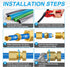 150PCS Tube OD (1/4" 5/16" 3/8" 1/2") Brass Compression Sleeves Ferrules & Insert, 4 Sizes Assortment Kit
