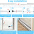 16.5" 51" 2 Pack BsBsBest Sliding Door Security Bar to Sliding Door Lock Heavy Duty Sliding Glass Patio Door Window