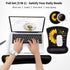 Keyboard Wrist Rest and Mouse Pad Wrist Support Set,Bible Verse Philippians 4:13 Sunflower Ergonomic Gel Mouse Pad,Easy Typing Pain Relief, Memory Foam Keyboard Mousepad Set with Coasters