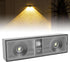 IP65 Hyuduo Solar Wall Light Warm Lighting Solar Powered Wall Sconce with Monocrystalline Panel ABS Construction