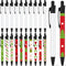 Yexiya Sublimation Pens Blank Heat Transfer Pen, White Aluminum Customized Clip Pen for Christmas Supplies (10 Sets)