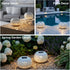 JMEXSUSS Solar Lanterns Outdoor Waterproof, LED Lanterns Decorative Outdoor, Lights Solar Table Lamps for Outside Patio