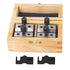 V Block Set with Clamp - Hardened Steel 90 Degree Angle Precision V Block Set with Box
