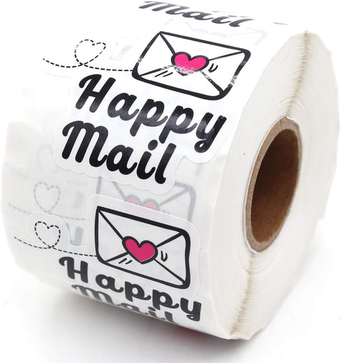 PLESIU Small Business Handmade Sticker, Packaging Sticker (Happy Mail)