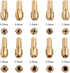 TOMALL Brass Collet Mini Electric Grinder Quick Change Drill Chuck Bit Sets 0.5-3.2mm (1/64 Inch to 1/8 Inch) Shank Diameter 4.3mm / 0.17'' for Rotary Tools (Pack of 10pcs)