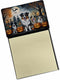 Caroline's Treasures Australian Shepherd Spooky Halloween Sticky Note Holder, Refillable Dispenser Self-Sticky Note Pads