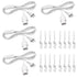 DiCUNO Hanging Lantern Extension Cord Cable, E26 Pendant Light Socket On Off