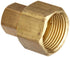 Anderson Metals Brass Tube Fitting; Coupling, 1/4" Compression x 1/4" Female Pipe