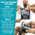 MaxMark Heavy Duty Date Stamp with Exclusive 12-Year Band, Large Date Size - Black Ink