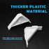 12PCS Cabinet Triangle Bracket, 90 Degree Corner Support Braces Plastic White Cabinet Countertop Brackets