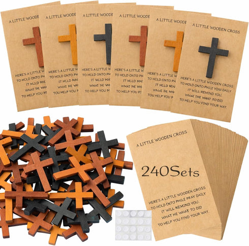 Colingmill 240 Sets Pocket Hug Token Bulk | Pocket Crosses in Bulk Mini