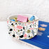 Ceramic Paper Clip Holder, Gold Line Dispenser, Cute Terrazzo Marble Pattern Office Binder Clip Holder