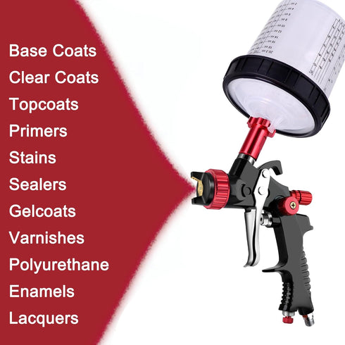 30 6 1 1 (30) Disposable Paint Mixing Cup Kit,HVLP Paint Sprayer Gun Mixing Cups with Cups and Lids System, Plugs