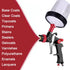 30 6 1 1 (30) Disposable Paint Mixing Cup Kit,HVLP Paint Sprayer Gun Mixing Cups with Cups and Lids System, Plugs
