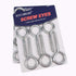 10 Pack Heavy Duty Screw Eyes, 3.2 Inches Eye Hooks for Securing Cables Wires, Indoor & Outdoor Use