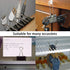 Binder Clips Paper Clamps Assorted Sizes 200 Count (Black) Jumbo, Large, Medium, Small, Mini, Micro with Box