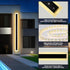 1pack-11.82in, 3000k Ip65 11.82in-1pack Modern - Outdoor - Lights Long Wall Light for House/Porch, Waterproof Black