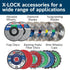 BOSCH MGX0100 2 In. X-LOCK Clip for Mounting Backing Pad on X-LOCK Mount