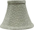 Aspen Creative 30054-2, 3" 6" 5" Set 2 Bell Clip-On Chandelier Lamp Shade, Light Grey, Top x Bottom x Slant Height