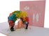 iGifts And Cards Lesbian Rainbow Wisteria Flower Tunnel 3D Pop Up Greeting Card for Wedding, Anniversary
