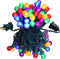 Christmas Lights Outdoor 19Ft 70 LED Chritmas Globe String Lights with Pearlized